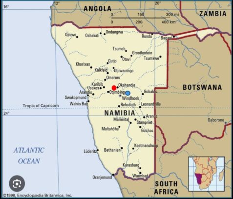 Ongombo map